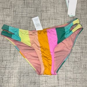 NWT Bikini Lab Color Blocked Bikini Bottoms Large